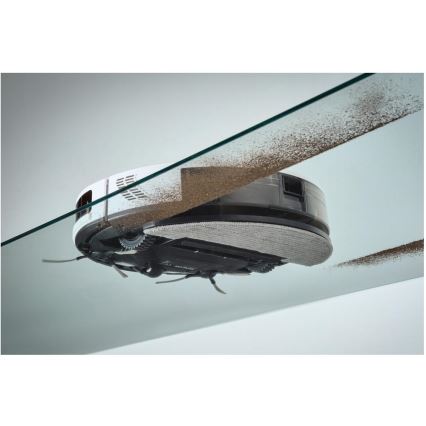 Sencor - Έξυπνη ρομποτική σκούπα με λειτουργία σφουγγαρίσματος 2 σε 1, 28W/2600 mAh, Wi-Fi, λευκή + τηλεχειριστήριο