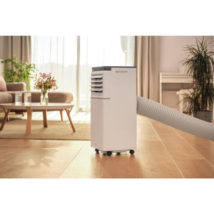 Sencor - Έξυπνο φορητό κλιματιστικό 3-σε-1 με πλήρες σετ αξεσουάρ 1020W/230V 10000 BTU Wi-Fi λευκό + τηλεχειριστήριο