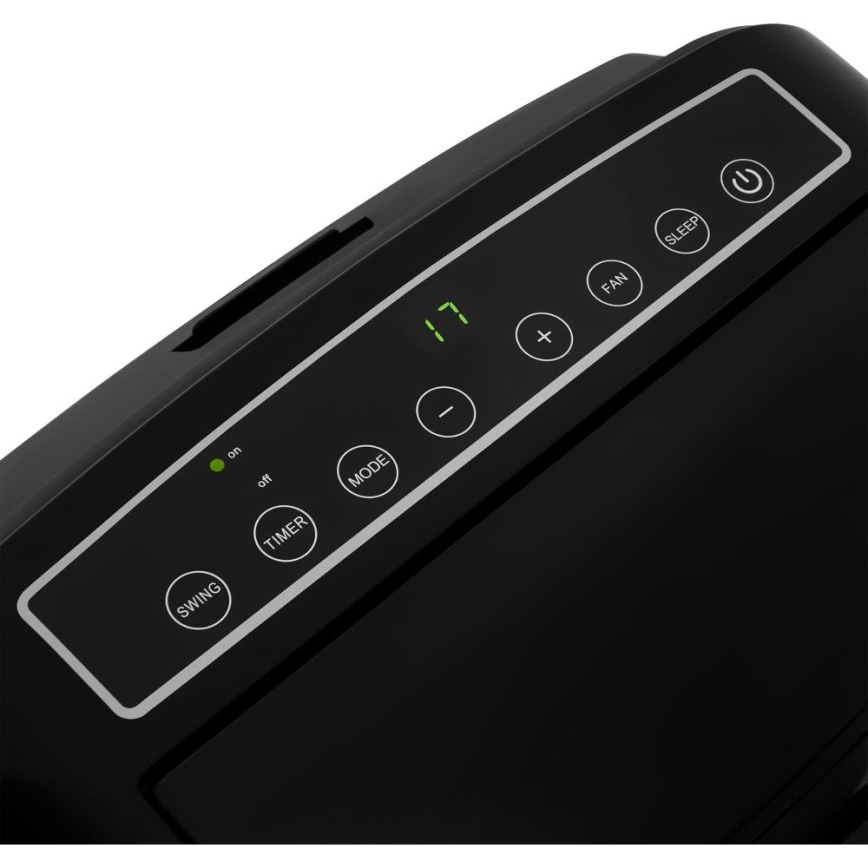 Sencor - Έξυπνο φορητό κλιματιστικό 3σε1, με πλήρη αξεσουάρ 1450W/230V 12000 BTU Wi-Fi μαύρο + τηλεχειριστήριο