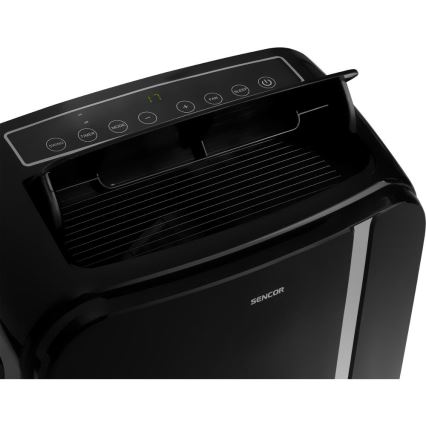 Sencor - Έξυπνο φορητό κλιματιστικό 3σε1, με πλήρη αξεσουάρ 1450W/230V 12000 BTU Wi-Fi μαύρο + τηλεχειριστήριο
