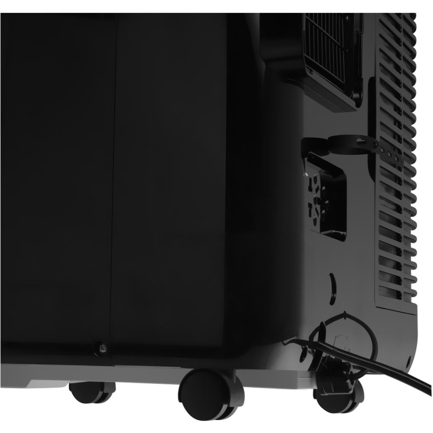 Sencor - Έξυπνο φορητό κλιματιστικό 4 σε 1 με πλήρη εξαρτήματα 900W/230V 9000 BTU Wi-Fi μαύρο + τηλεχειριστήριο