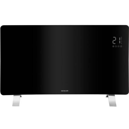 Sencor - Έξυπνος ηλεκτρικός θερμαντήρας/κονβέκτορας 1200/2400W/230V IP24 Wi-Fi μαύρος
