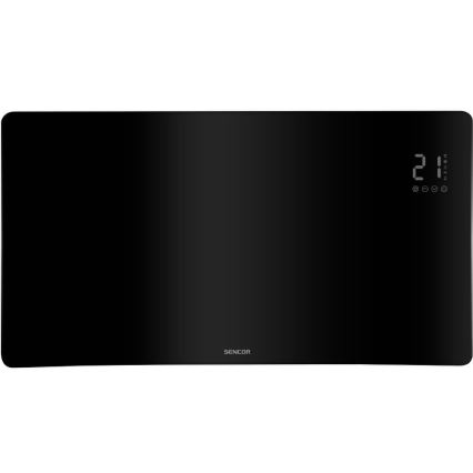Sencor - Έξυπνος ηλεκτρικός θερμαντήρας/κονβέκτορας 1200/2400W/230V IP24 Wi-Fi μαύρος