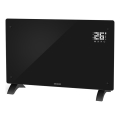 Sencor - Έξυπνος ηλεκτρικός θερμαντήρας/κονβέκτορας 2000W/230V IP24 Wi‑Fi μαύρος + τηλεχειριστήριο