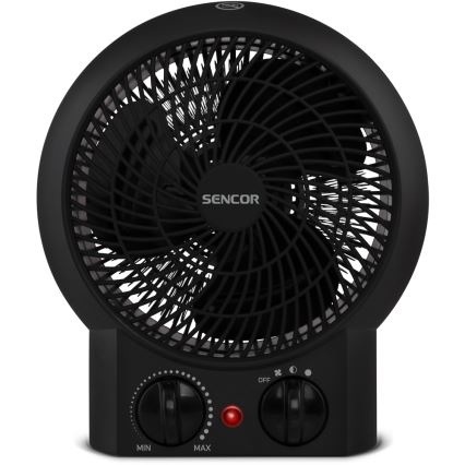 Sencor - Αερόθερμο 1200/2000W/230V μαύρο