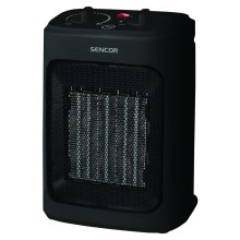 Sencor - Αερόθερμο κεραμικό 900/1300/2000W/230V μαύρο