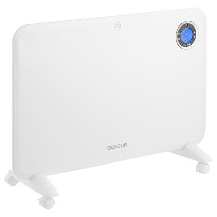 Sencor - Αερόθερμο με οθόνη LCD και θερμοστάτη 750W/1500W/230V IP24