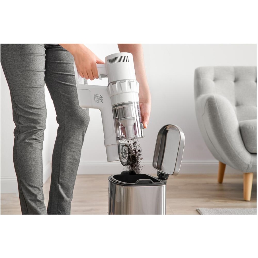 Sencor - Ασύρματη ράβδος ηλεκτρικής σκούπας 2 σε 1 250W/2200 mAh λευκό