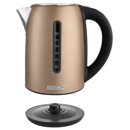 Sencor - Βραστήρας με θερμορύθμιση 1,7 λτ 2150W/230V καφέ
