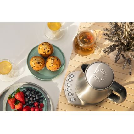 Sencor - Βραστήρας με θερμορύθμιση 1,7 l 2200W/230V από ανοξείδωτο ατσάλι