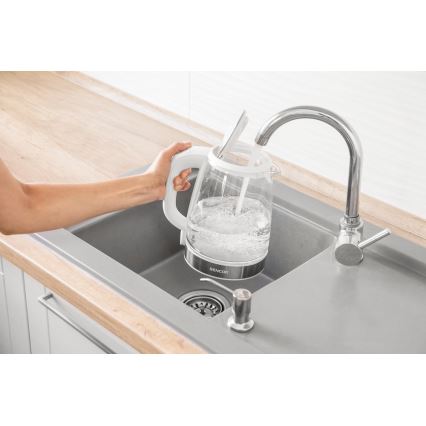 Sencor - Βραστήρας με θερμορύθμιση 2 l 2200W/230V λευκό