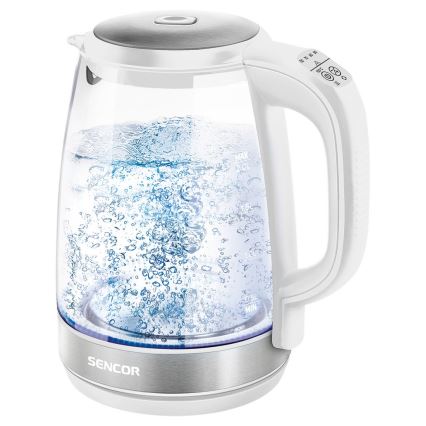 Sencor - Βραστήρας με θερμορύθμιση 2 l 2200W/230V λευκό