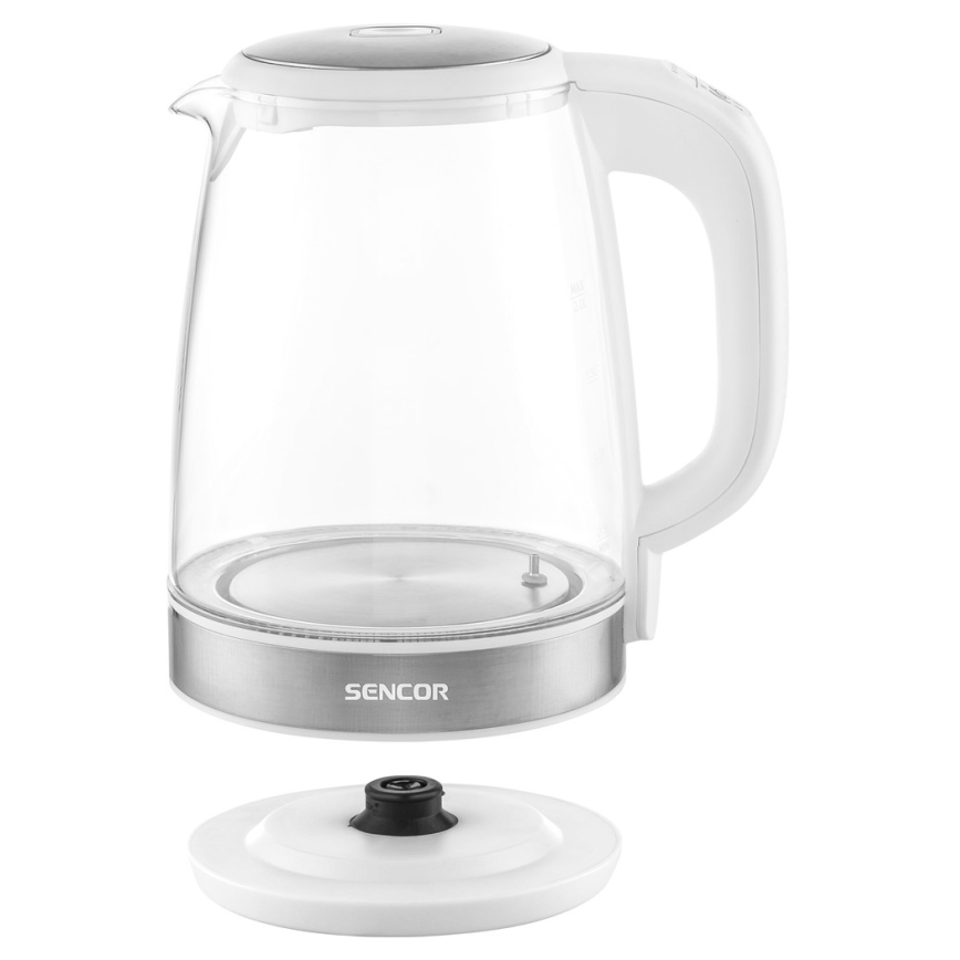 Sencor - Βραστήρας με θερμορύθμιση 2 l 2200W/230V λευκό