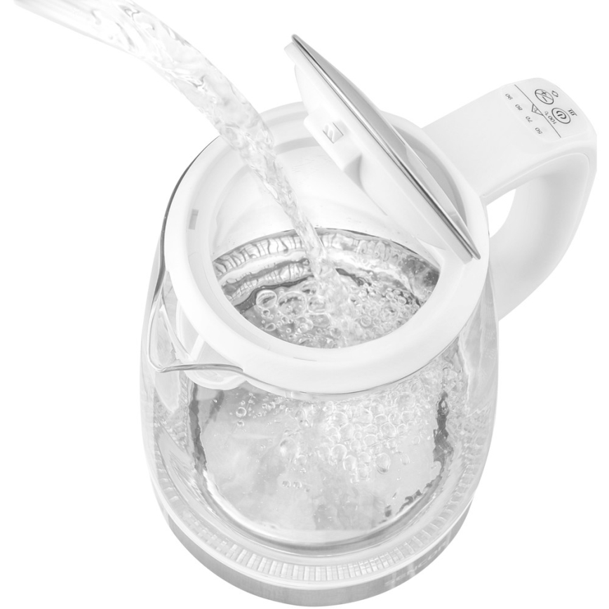 Sencor - Βραστήρας με θερμορύθμιση 2 l 2200W/230V λευκό