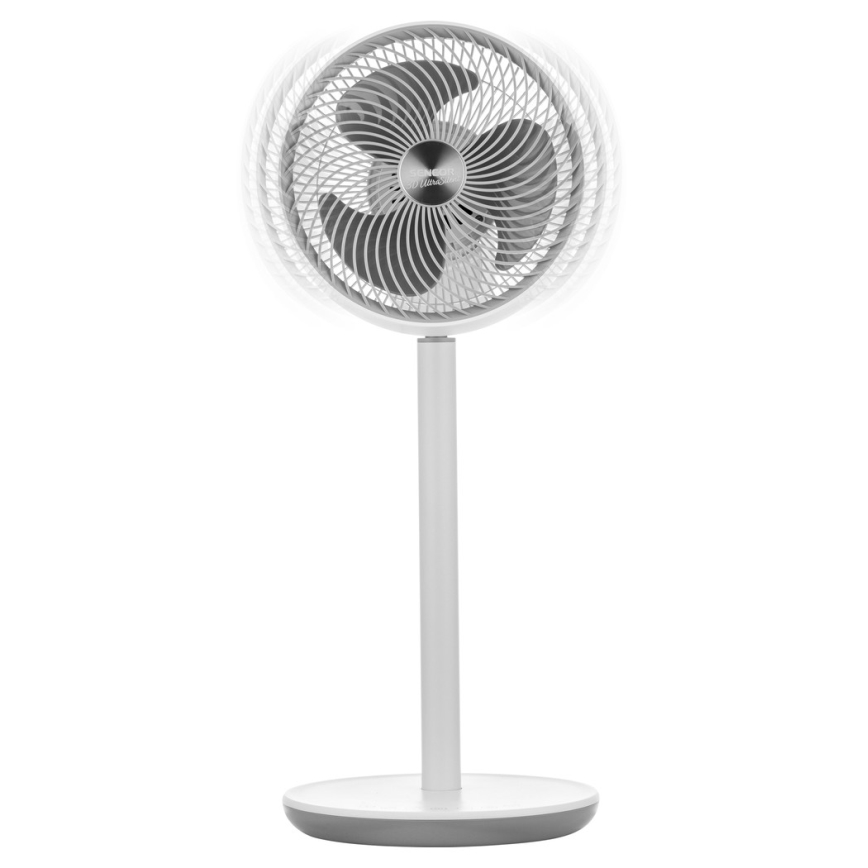 Sencor - Βάση ανεμιστήρα 3D UltraSilent 26W/230V λευκό + τηλεχειριστήριο