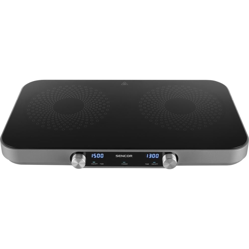 Sencor - Διπλή εστία κεραμικής εστίας με οθόνη LCD 3500W/230V