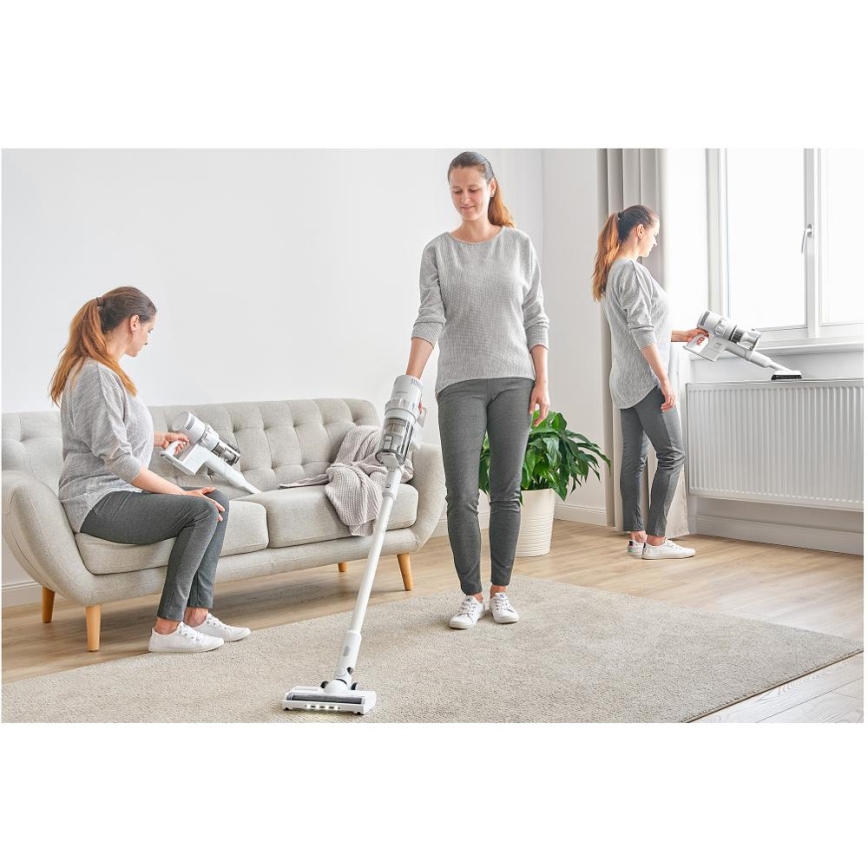 Sencor - Επαναφορτιζόμενη Σκούπα Stick 2σε1 250W/2200 mAh λευκό