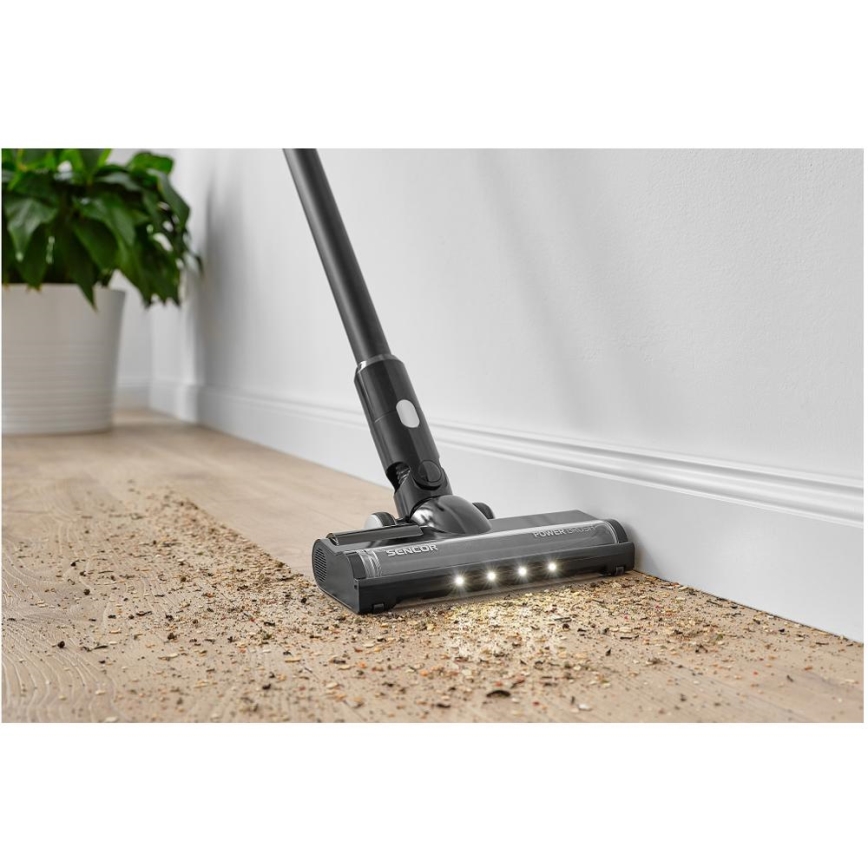 Sencor - Επαναφορτιζόμενη Σκούπα Stick 2σε1 250W/2200 mAh μαύρο