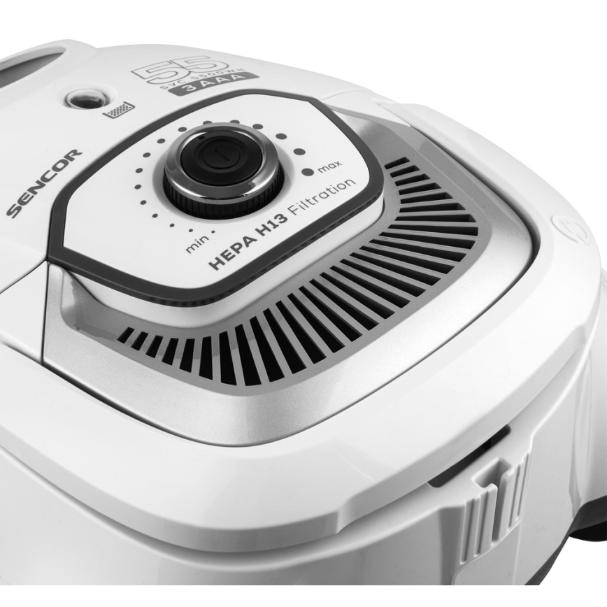 Sencor - Ηλεκτρική σκούπα με σακούλα 2 l 700W/230V λευκό