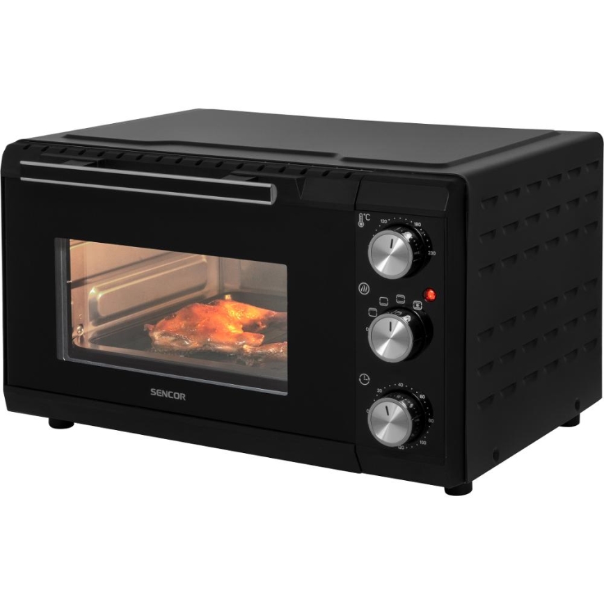 Sencor - Ηλεκτρικός φούρνος 20 l 1650W/230V μαύρο