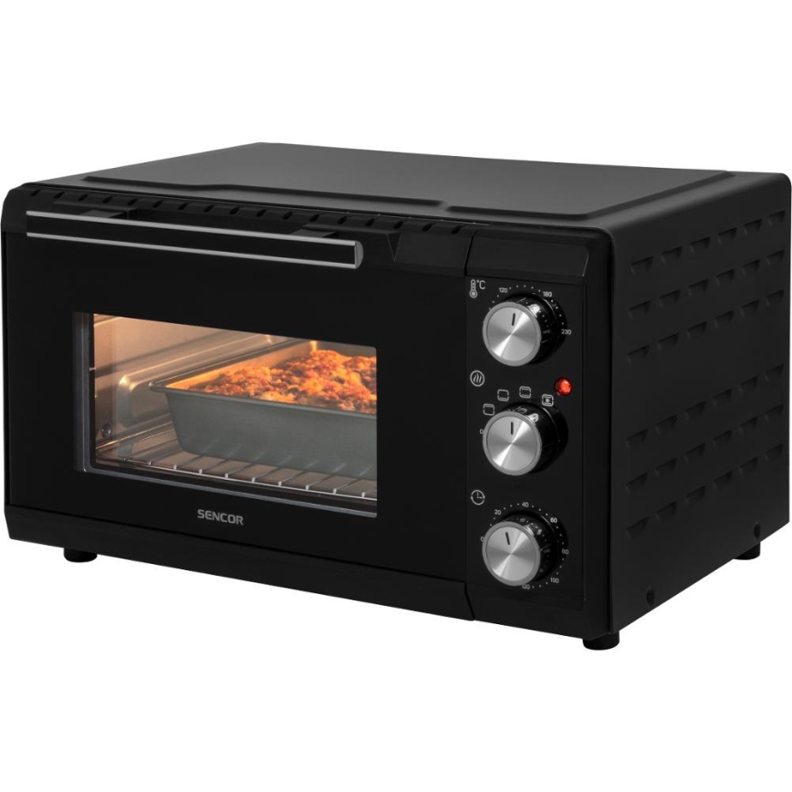 Sencor - Ηλεκτρικός φούρνος 20 l 1650W/230V μαύρο