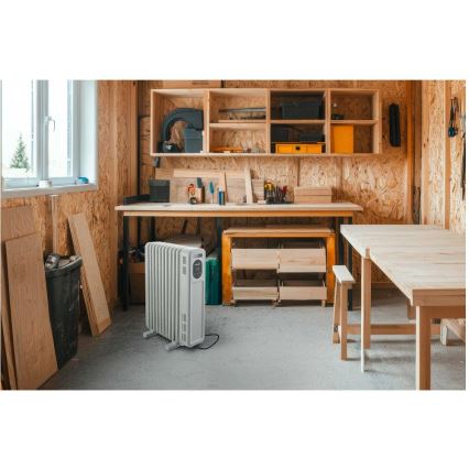 Sencor - Θερμαντήρας λαδιού με 11 στοιχεία, 1000/2300 W, 230 V, λευκός + τηλεχειριστήριο