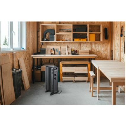 Sencor - Θερμαντήρας λαδιού με 7 φέτες 600/900/1500W/230V μαύρο