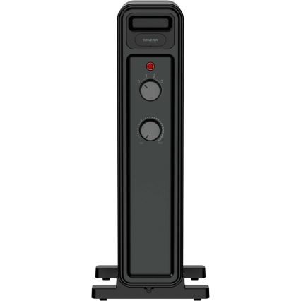 Sencor - Θερμαντήρας λαδιού με 7 φέτες 600/900/1500W/230V μαύρο