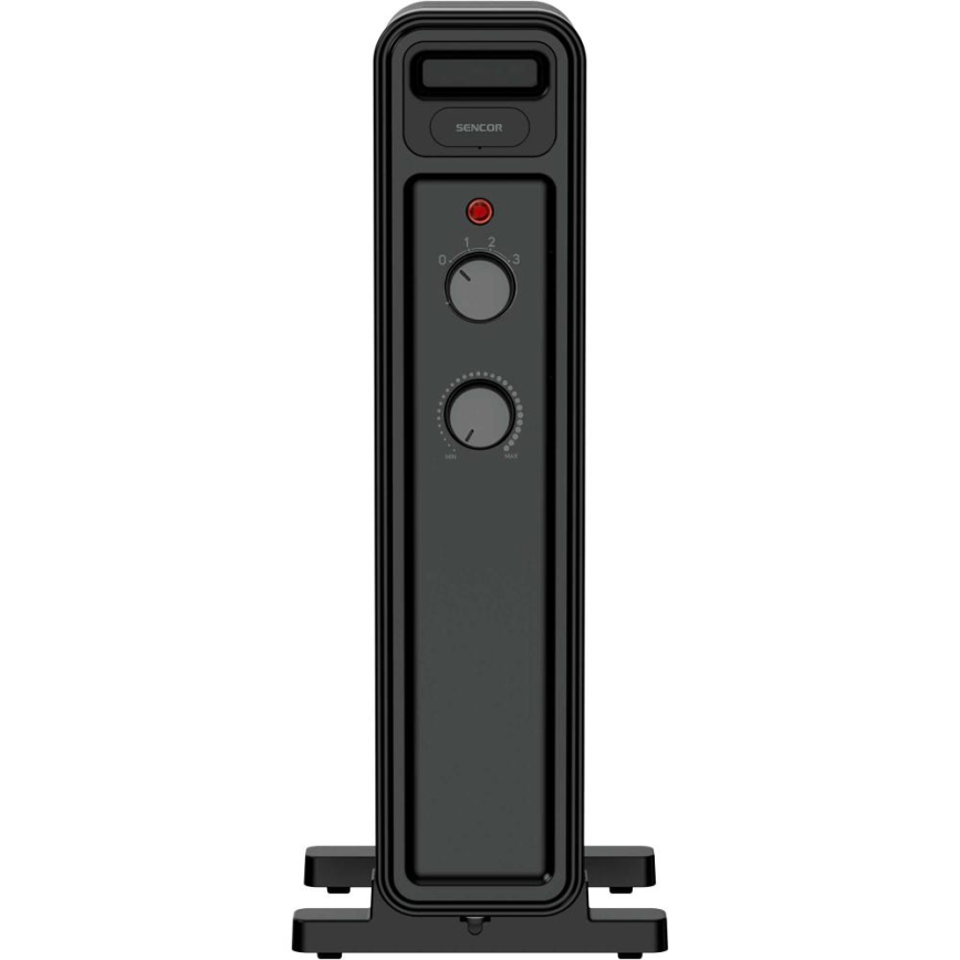 Sencor - Θερμαντήρας λαδιού με 7 φέτες 600/900/1500W/230V μαύρο