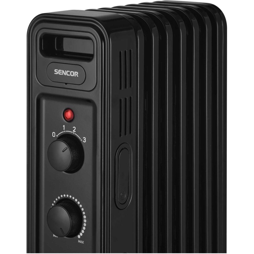 Sencor - Θερμαντήρας λαδιού με 7 φέτες 600/900/1500W/230V μαύρο