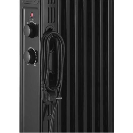 Sencor - Θερμαντήρας λαδιού με 7 φέτες 600/900/1500W/230V μαύρο