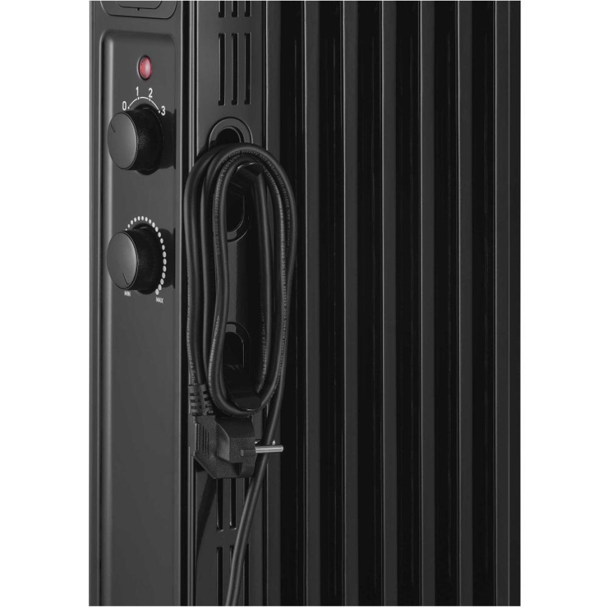 Sencor - Θερμαντήρας λαδιού με 7 φέτες 600/900/1500W/230V μαύρο