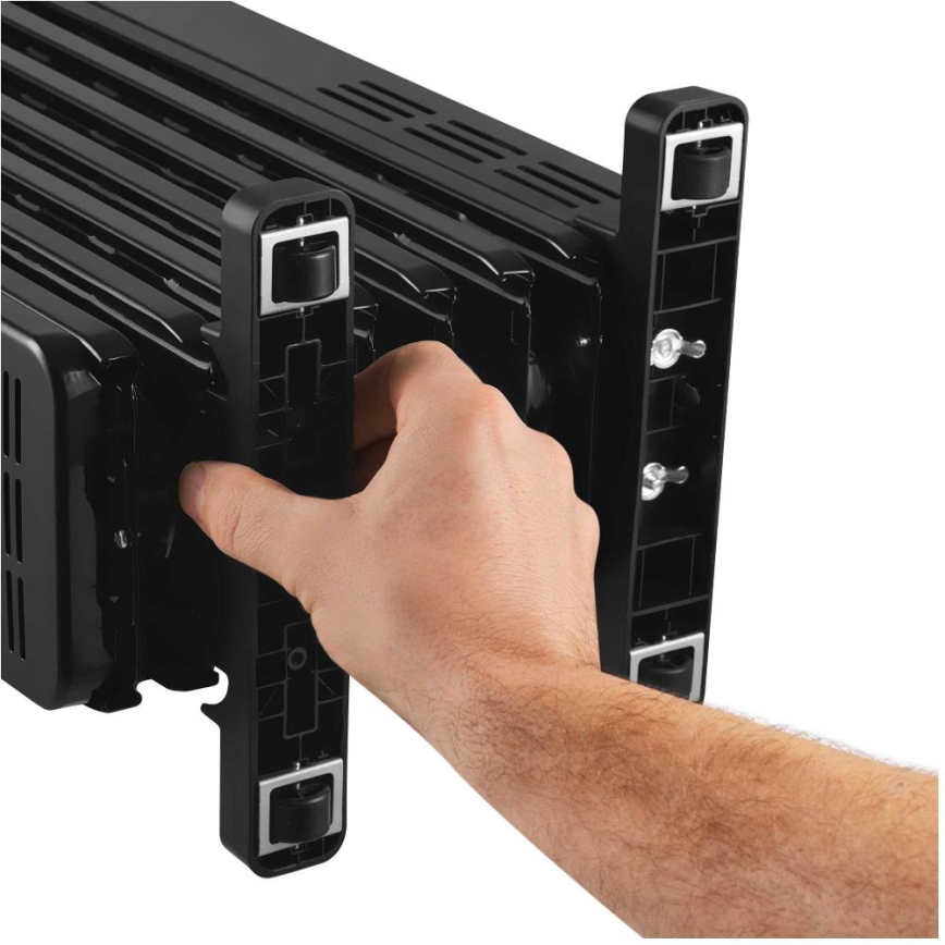 Sencor - Θερμαντήρας λαδιού με 7 φέτες 600/900/1500W/230V μαύρο