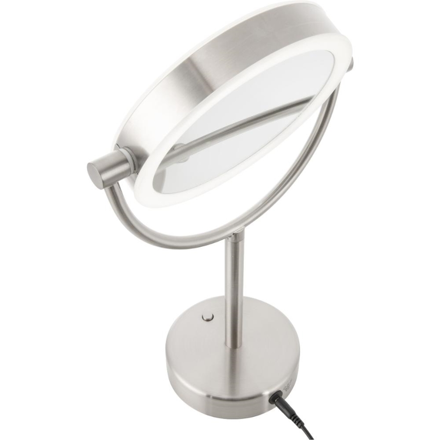 Sencor - Καθρέφτης μακιγιάζ με οπίσθιο φωτισμό LED LED/5W/230V ανοξείδωτο ατσάλι