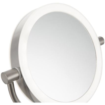 Sencor - Καθρέφτης μακιγιάζ με οπίσθιο φωτισμό LED LED/5W/230V ανοξείδωτο ατσάλι