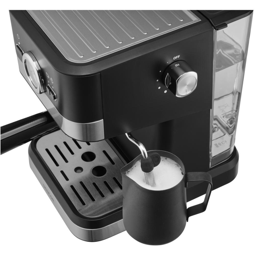 Sencor - Καφετιέρα πίεσης espresso 1050W/230V μαύρο/ματ χρώμιο
