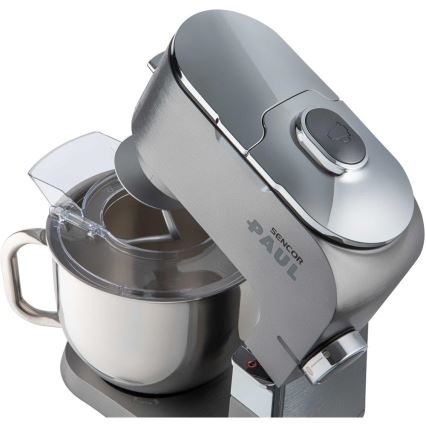 Sencor - Κουζινομηχανή με ανοξείδωτο μπολ 1700W/230V ματ χρώμιο