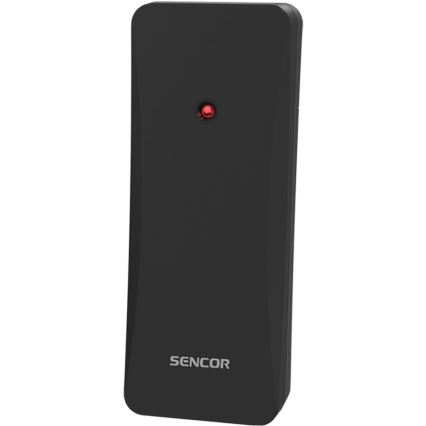 Sencor - Μετεωρολογικός σταθμός με έγχρωμη οθόνη LCD, 3xAAA + 2xAA, μαύρο