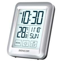 Sencor - Μετεωρολογικός σταθμός με οθόνη LCD με ξυπνητήρι 2xAAA