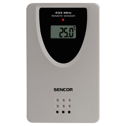 Sencor - Μετεωρολογικός σταθμός με έγχρωμη οθόνη LCD, ξυπνητήρι και προβολέα 2xAA + 2xAAA
