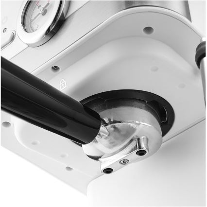 Sencor - Μηχανή εσπρέσο με μοχλό 1050W/230V λευκή/ματ χρώμιο
