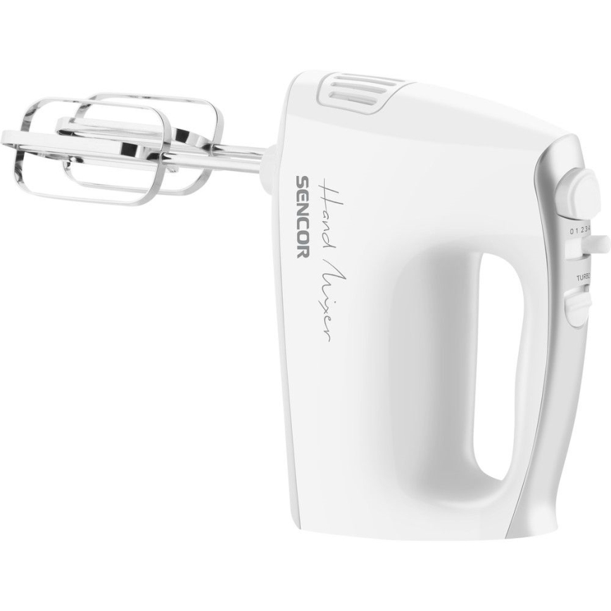 Sencor - Μίξερ χειρός με εξαρτήματα 500W/230V λευκό