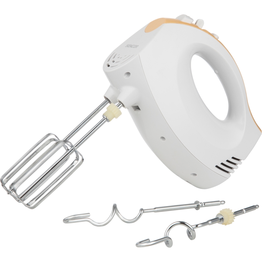 Sencor - Μίξερ χειρός με περιστρεφόμενο μπολ 500W/230V λευκό