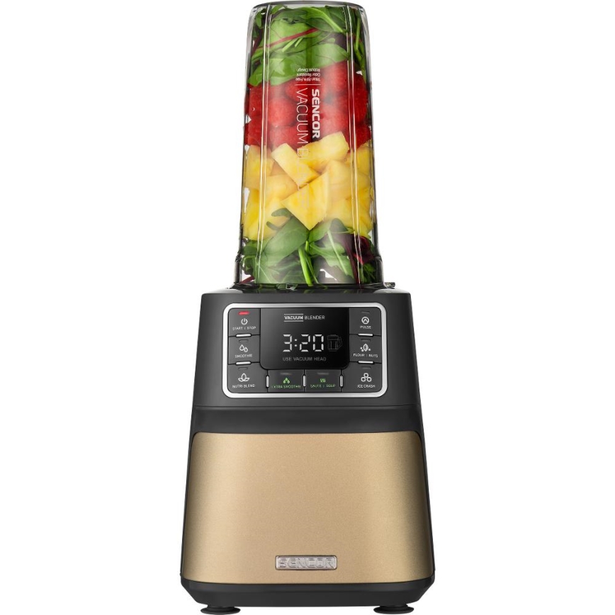 Sencor - Μπλέντερ κενού αέρος 1500W/230V χρυσαφί