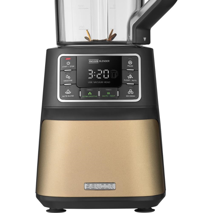 Sencor - Μπλέντερ κενού αέρος 1500W/230V χρυσαφί