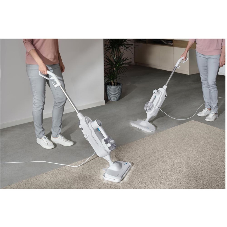 Sencor - Πολυλειτουργική ατμοκαθαριστής 2 σε 1 1500W/230V IPX4 λευκός