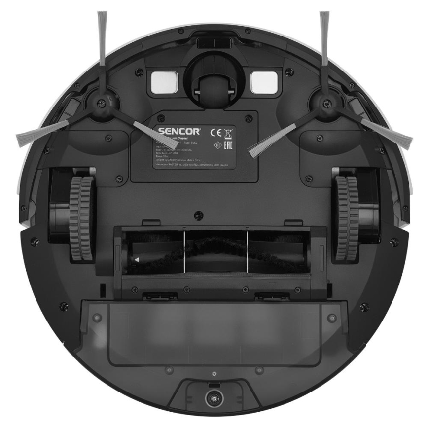 Sencor - Σκούπα ρομπότ με ένα mop 2σε1 28W/2600 mAh Wi-Fi λευκό + τηλεχειριστήριο