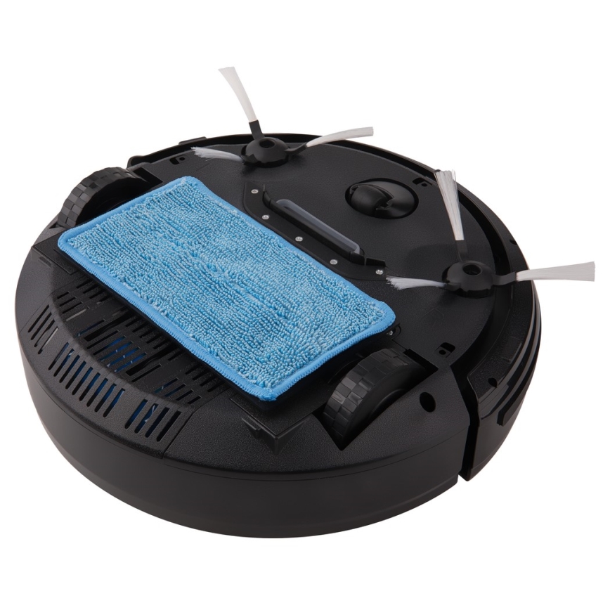 Sencor - Σκούπα ρομπότ με σφουγγαρίστρα 2σε1 15W/14,4V 1500 mAh μαύρο
