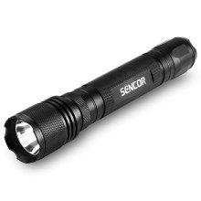 Sencor - Φακός αλουμινίου LED LED/5W/6xAAA IP44 μαύρο