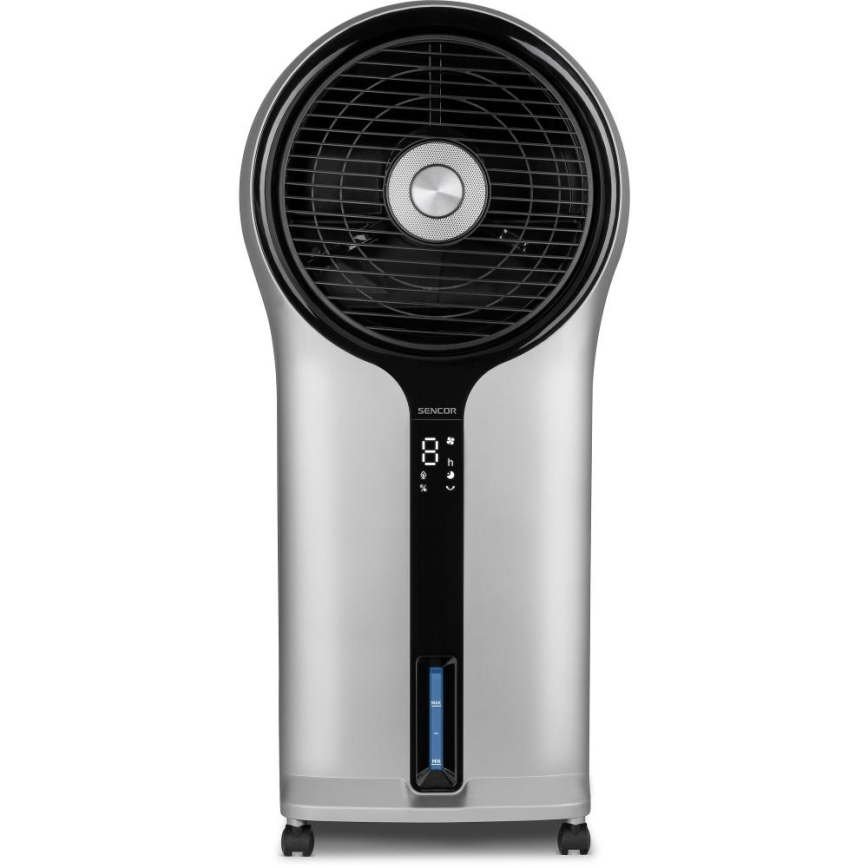 Sencor - Φορητός κλιματιστικός ανεμιστήρας 3 σε 1 110W/230V ασημί/μαύρο + τηλεχειριστήριο